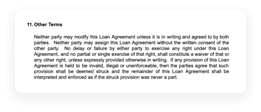 free loan agreement legally binding